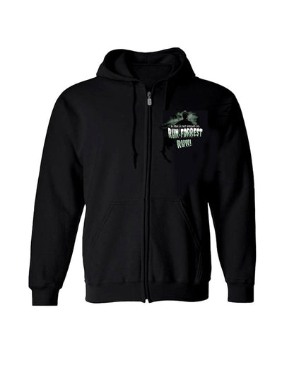 Bubba Gump | Halloween Run Forrest Run | Adult Zip-Up Hoodie