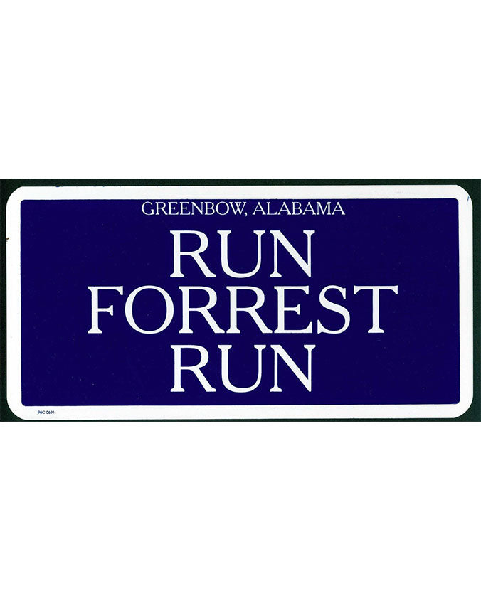 Bubba Gump License plate, Bubba Gump Run forrest run license plate, Bubba Gump Blue License plate